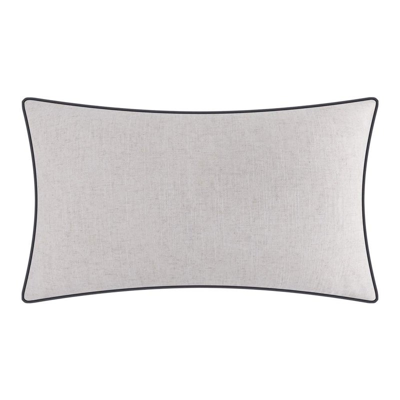 JWH Sheeps Pillow Cover Decorative Animal Embroidery Accent Pillow Case Lumbar Cushion Cotton Pillowcase for Sofa Couch Bed Living Room 12x20 Inch White and Gray - Image 2